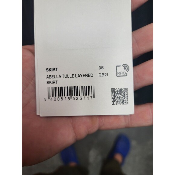 ESSENTIEL Antwerp Dk. Green Abella Tulle Layered Skirt New with tags Size S - Picture 4 of 7